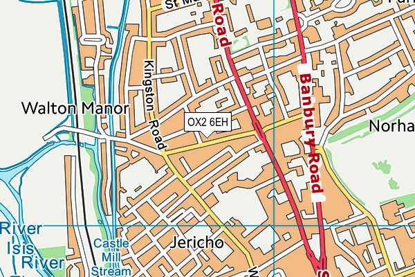 OX2 6EH map - OS VectorMap District (Ordnance Survey)