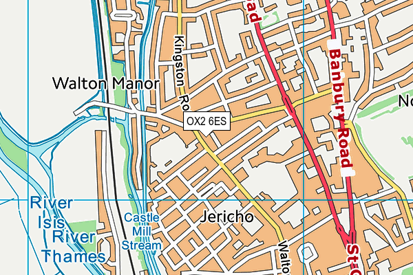 OX2 6ES map - OS VectorMap District (Ordnance Survey)