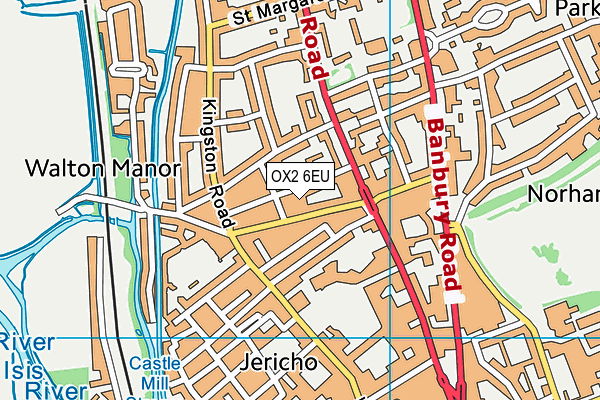 OX2 6EU map - OS VectorMap District (Ordnance Survey)