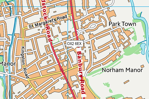 OX2 6EX map - OS VectorMap District (Ordnance Survey)