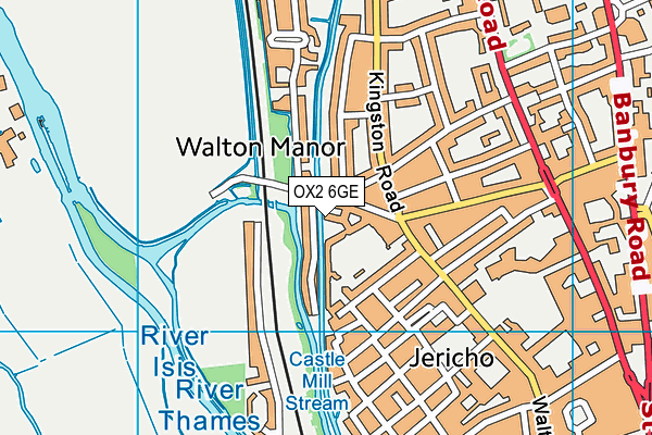 OX2 6GE map - OS VectorMap District (Ordnance Survey)