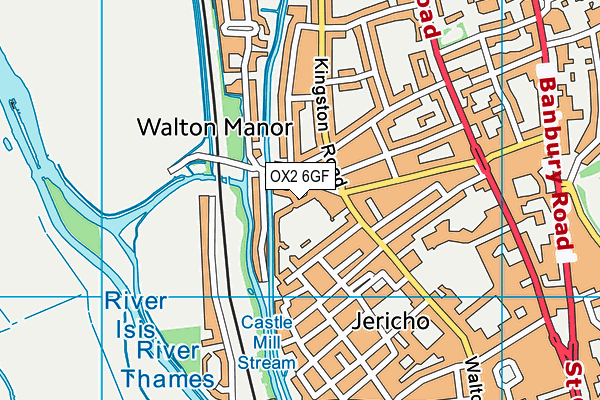 OX2 6GF map - OS VectorMap District (Ordnance Survey)