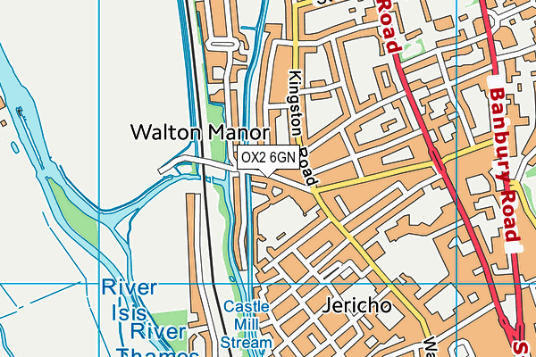 OX2 6GN map - OS VectorMap District (Ordnance Survey)