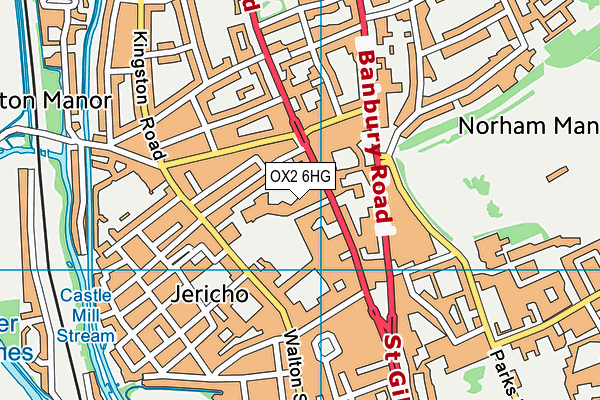 OX2 6HG map - OS VectorMap District (Ordnance Survey)