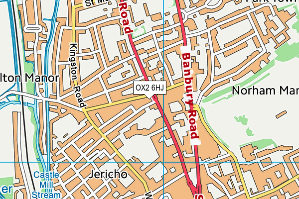 OX2 6HJ map - OS VectorMap District (Ordnance Survey)