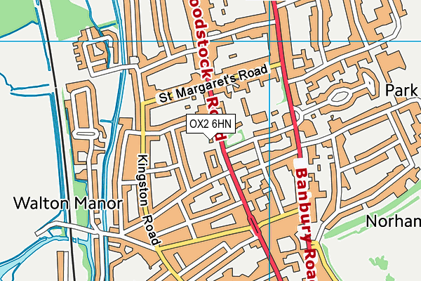 OX2 6HN map - OS VectorMap District (Ordnance Survey)