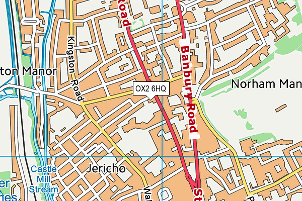 OX2 6HQ map - OS VectorMap District (Ordnance Survey)