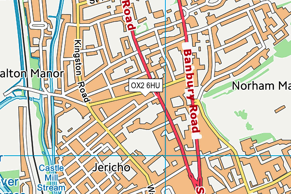 OX2 6HU map - OS VectorMap District (Ordnance Survey)