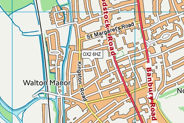 OX2 6HZ map - OS VectorMap District (Ordnance Survey)