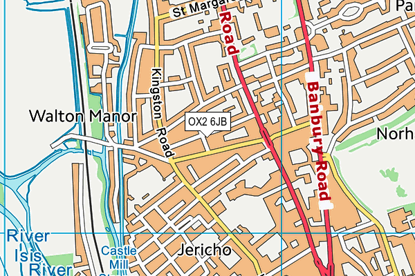 OX2 6JB map - OS VectorMap District (Ordnance Survey)