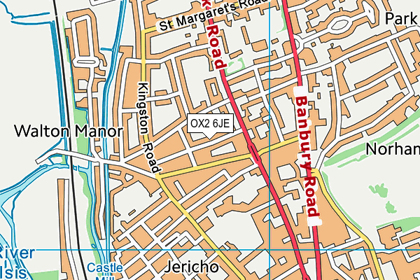 OX2 6JE map - OS VectorMap District (Ordnance Survey)