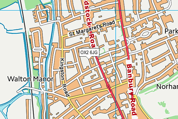 OX2 6JG map - OS VectorMap District (Ordnance Survey)