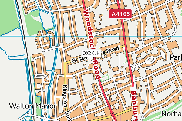 OX2 6JH map - OS VectorMap District (Ordnance Survey)