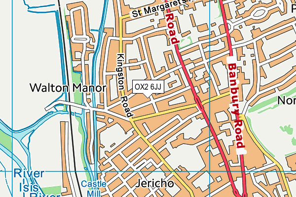 OX2 6JJ map - OS VectorMap District (Ordnance Survey)