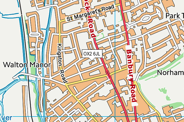 OX2 6JL map - OS VectorMap District (Ordnance Survey)