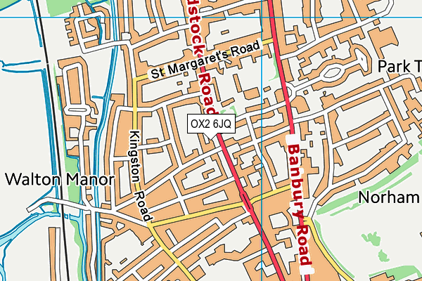 OX2 6JQ map - OS VectorMap District (Ordnance Survey)