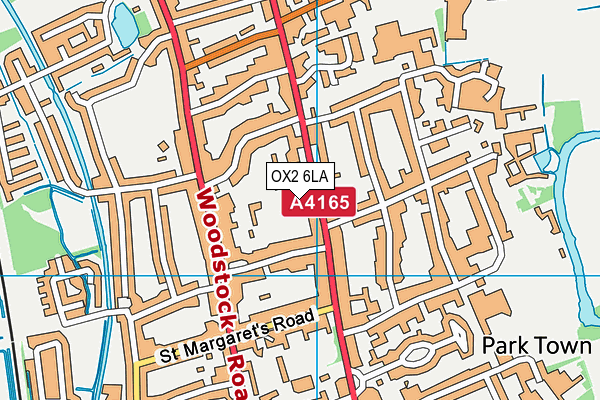 OX2 6LA map - OS VectorMap District (Ordnance Survey)