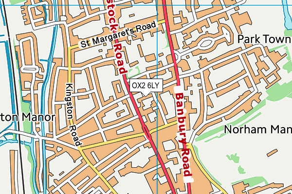 OX2 6LY map - OS VectorMap District (Ordnance Survey)