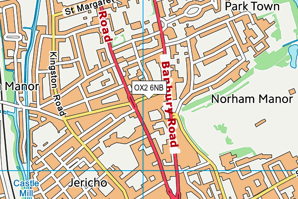 OX2 6NB map - OS VectorMap District (Ordnance Survey)