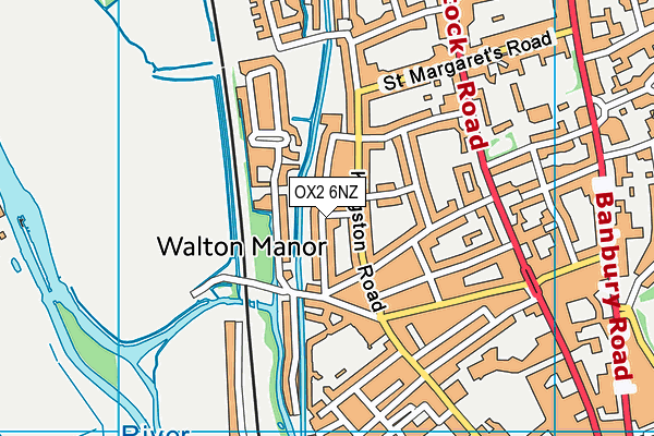 OX2 6NZ map - OS VectorMap District (Ordnance Survey)