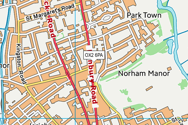 OX2 6PA map - OS VectorMap District (Ordnance Survey)