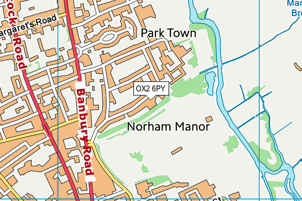 OX2 6PY map - OS VectorMap District (Ordnance Survey)