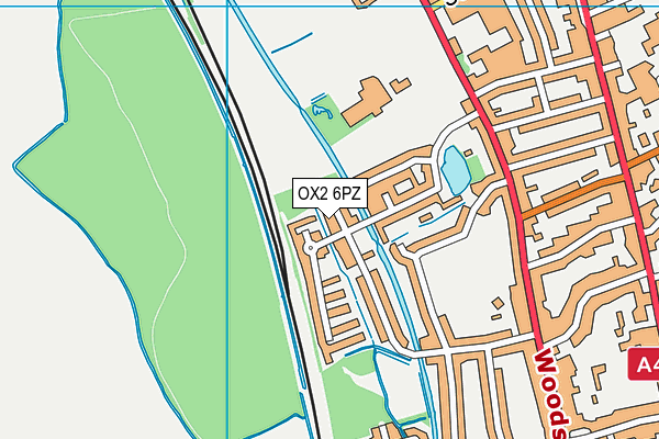 OX2 6PZ map - OS VectorMap District (Ordnance Survey)