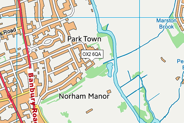 OX2 6QA map - OS VectorMap District (Ordnance Survey)