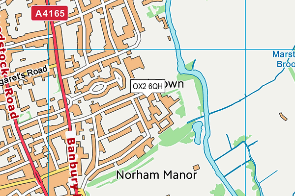 OX2 6QH map - OS VectorMap District (Ordnance Survey)