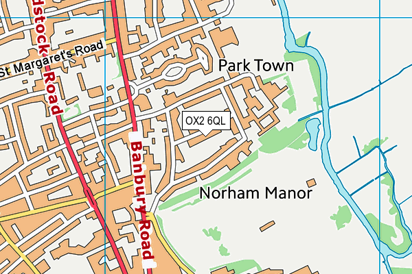 OX2 6QL map - OS VectorMap District (Ordnance Survey)