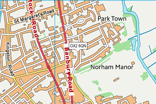 OX2 6QN map - OS VectorMap District (Ordnance Survey)