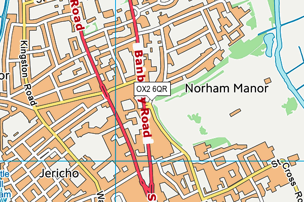 OX2 6QR map - OS VectorMap District (Ordnance Survey)