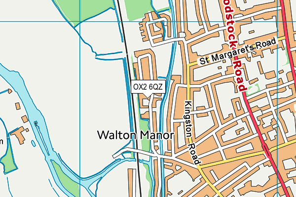 OX2 6QZ map - OS VectorMap District (Ordnance Survey)