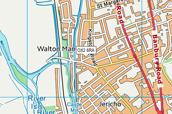 OX2 6RA map - OS VectorMap District (Ordnance Survey)