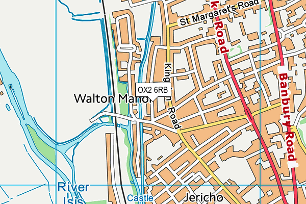 OX2 6RB map - OS VectorMap District (Ordnance Survey)