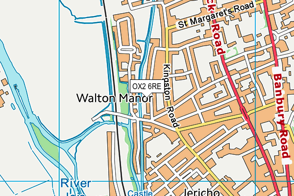 OX2 6RE map - OS VectorMap District (Ordnance Survey)