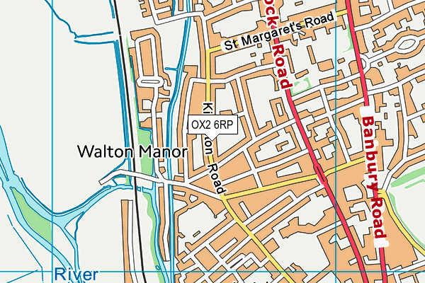 OX2 6RP map - OS VectorMap District (Ordnance Survey)