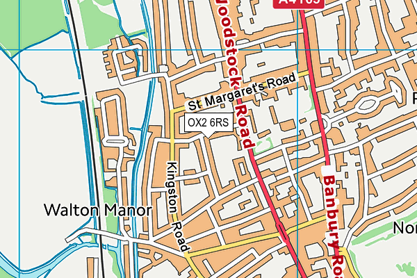 OX2 6RS map - OS VectorMap District (Ordnance Survey)