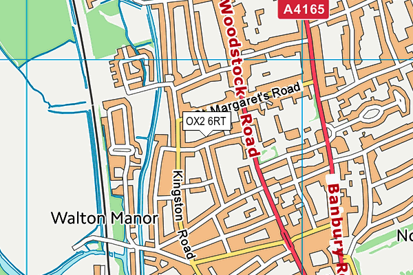 OX2 6RT map - OS VectorMap District (Ordnance Survey)