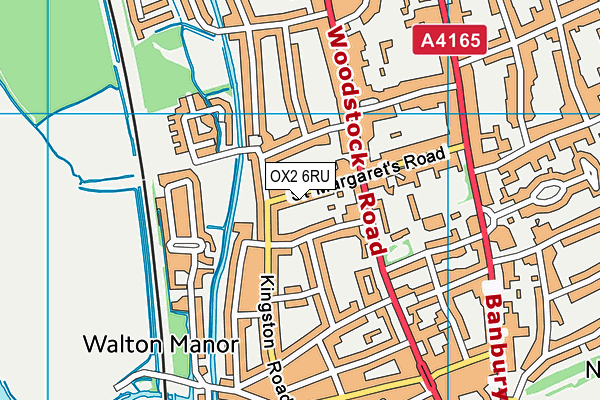 OX2 6RU map - OS VectorMap District (Ordnance Survey)