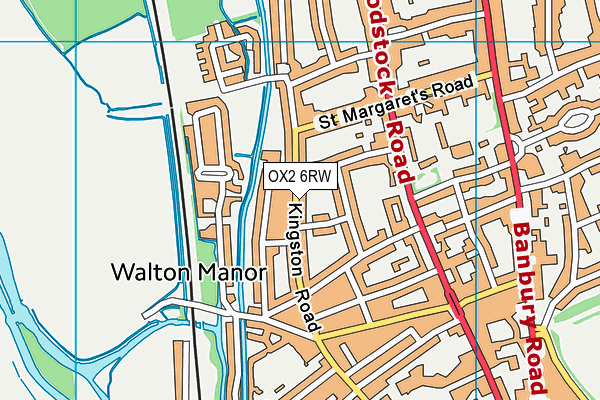 OX2 6RW map - OS VectorMap District (Ordnance Survey)