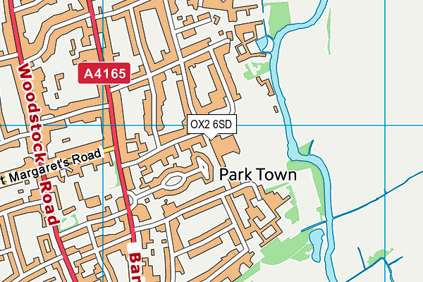 OX2 6SD map - OS VectorMap District (Ordnance Survey)