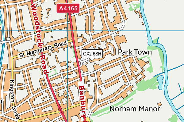 OX2 6SH map - OS VectorMap District (Ordnance Survey)