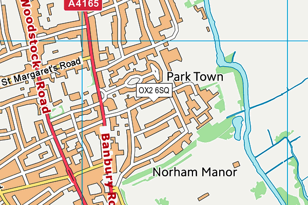 OX2 6SQ map - OS VectorMap District (Ordnance Survey)