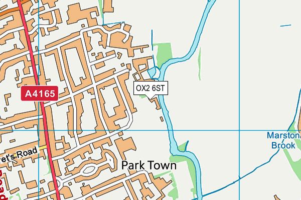 OX2 6ST map - OS VectorMap District (Ordnance Survey)