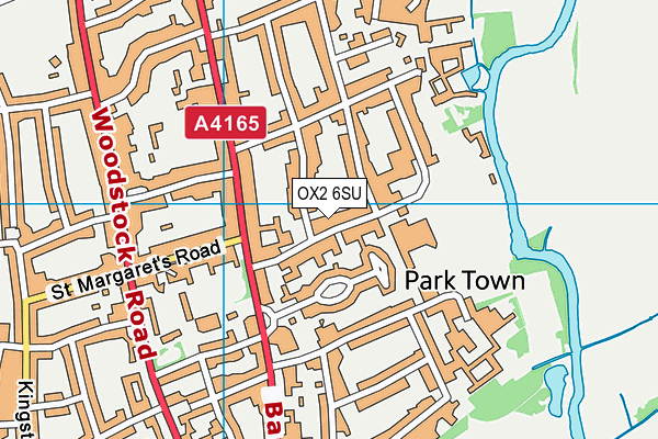 OX2 6SU map - OS VectorMap District (Ordnance Survey)