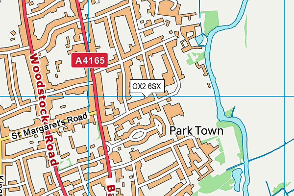 OX2 6SX map - OS VectorMap District (Ordnance Survey)