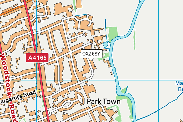 OX2 6SY map - OS VectorMap District (Ordnance Survey)