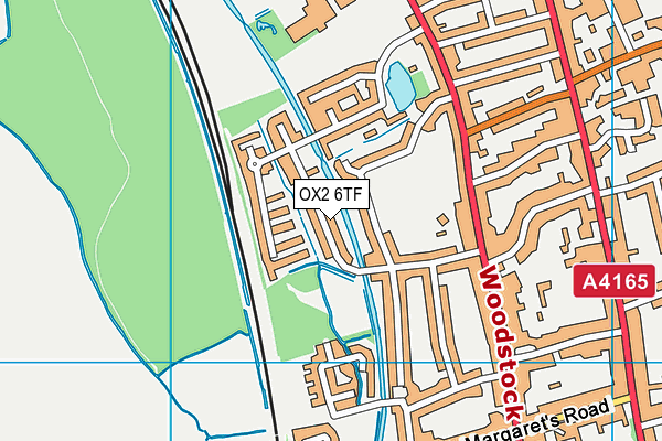 OX2 6TF map - OS VectorMap District (Ordnance Survey)