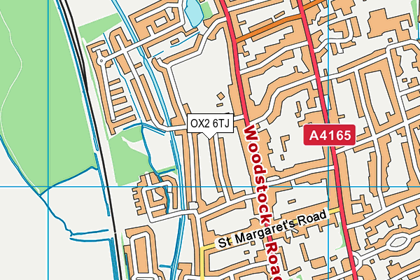 OX2 6TJ map - OS VectorMap District (Ordnance Survey)